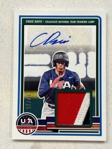 CHASE DAVIS Cardinals 2023 Panini USA Baseball Stars & Stripes PATCH Auto #17/25