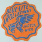 1930S 50S Blue Lite Rollerway Hudson Mich Label B2