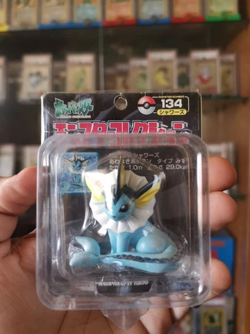 Pokemon Figure TOMY Monster Collection VAPOREON 134 Pocket Monster RARE BNIB Cover