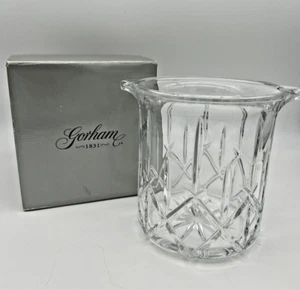 Gorham Lady Anne Ice Bucket Crystal No tongs 8" x 7 3/8" Tall w box - Picture 1 of 9