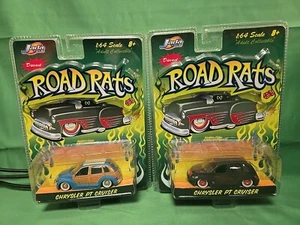 Jada Road Rats Chrysler PT Cruiser Woodie Light Blue & Black/Red 1:64 Scale - Picture 1 of 4