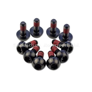 10x Black Titanium Front Disc Rotor Bolt Screws for Honda VFR 1200 F - Picture 1 of 1
