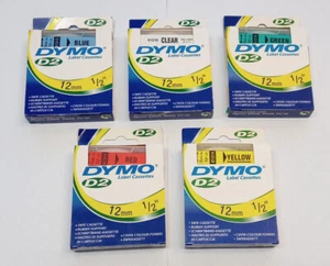 Dymo D2 Tape 6 12 19mm Cassette alle farben labelband für Dymo 6000 9000 PC10 - Picture 1 of 8