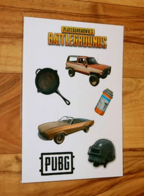 PlayerUnknown's Battlegrounds PUBG Rare Sticker Set Aufkleber Gamescom  - Bild 1 von 4