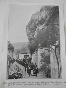 Roque Gageac en Périgord le cortège funèbre d'Alfred de Tarde Image Print 1925 - Imagen 1 de 1