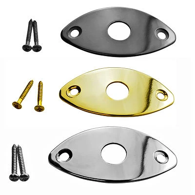 NORTHWEST GUITARS Placa Jack Ovalada 1/4" para Guitarras Eléctricas