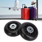 (64X24mm)2Pcs Luggage Suitcase Replacement Wheels Universal Rubber Swivel Cas Ac
