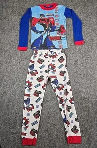 Pigiama ragazzo vintage TRANSFORMERS ANIMATO taglia 8 due pezzi zip rosso - Foto 1 di 14