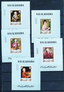 XE44548 Ras al Khaima Mozart music composer sheets XXL MNH - Imagen 1 de 1