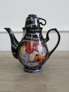 Original Disney Parks Alice In Wonderland Teapot Mad Hatter / White Rabbit - Picture 1 of 13