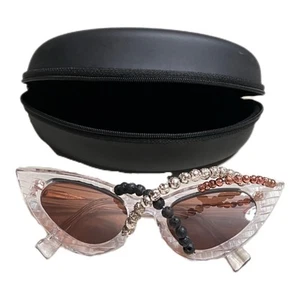 Gafas de sol Kuboraum Maske Y3 con cuentas Cateye con estuche hechas en Italia - Imagen 1 de 7