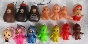 Kewpie Strap Lot of 14 Color Sauce Bottle Series Rare Vintage Japan Dolls - Bild 1 von 11