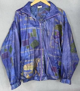 VTG Gucci Windbreaker Jacket Feininger Kandinsky Klee Collaboration Men’s Large - Picture 1 of 19