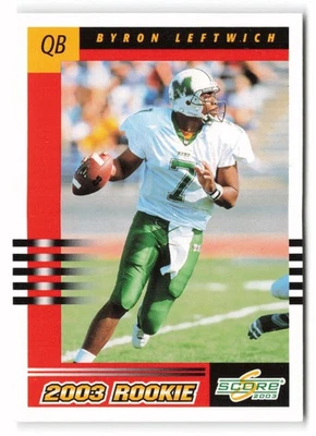 2003 Score #277 Byron Leftwich Rookie Jacksonville Jaguars - Image 1 of 2