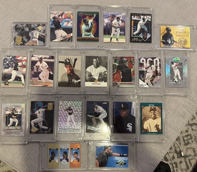 LOTE DE INSERTOS FRANK THOMAS (21) - LÁMINA AÑOS 90, REFRACTOR, ELITE, PREMIUM Medias Blancas Foto 1 de 4