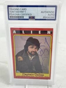 Tarjeta coleccionable de colección firmada por Tom Skerrit Alien 1979 PSA/DNA losa - Imagen 1 de 2