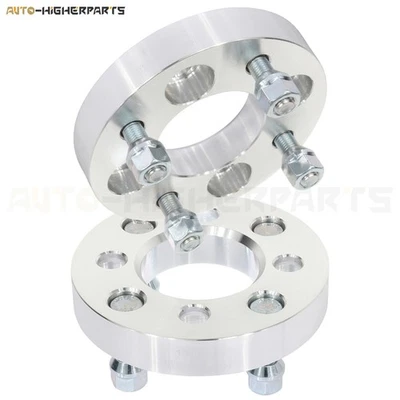 2xseparadores de rueda plateados 4x100 a 4x108 12x1,5 tacos 1" de grosor se adapta a Chevrolet Aveo Foto 1 de 4