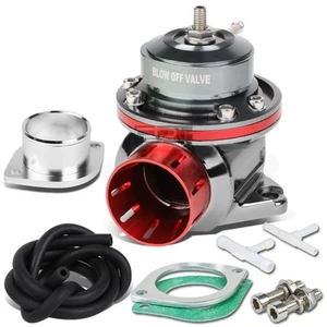 UNIVERSAL RED ROTATABLE TYPE-FV BLOW OFF VALVE 2-BOLT S-FLANGE TURBOCHARGER - Picture 1 of 5