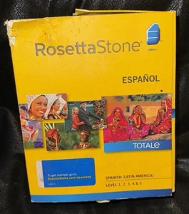 ROSETTA STONE Version Level 1 Language CD Headphones Totale Spanish Latin - Picture 1 of 8
