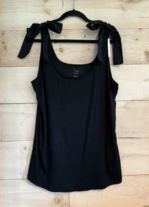 NWT A New Day Ribbed Tank With Ribbons On Straps 2 XL - Picture 1 of 4