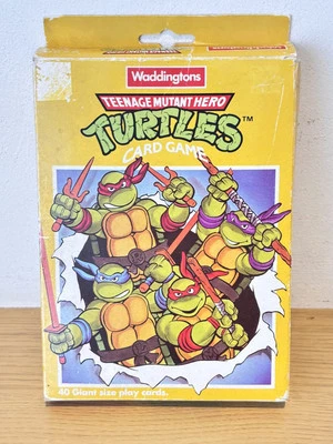 Vintage TEENAGE MUTANT HERO /  NINJA TURTLES 40 GIANT CARDS GAME 1990 TMNT - Image 1 of 4