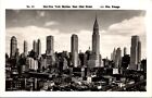 Real Photo Postcard Mid-New York Skyline East 42nd Street