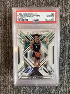 2023 DONRUSS ELITE Victor Wembanyama #20 Clarity Spurs RC Rookie PSA 10 - Picture 1 of 1