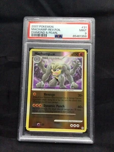 Pokemon Cards: Diamond and Pearl Reverse Holo: Machamp 31/130 PSA 9 - Picture 1 of 6