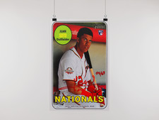 Juan Soto Topps Heritage Real One Autographs Red Ink Rookie Card Poster MINT Was