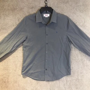 Penguin By Munsingwear Shirt Mens Size Large Long Sleeve Heritage Slim Fit Gray - Picture 1 of 12