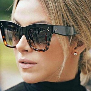 Oversized thick KATIE Women Sunglasses Shadz SQUARE cat eye classic fashion