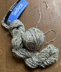 Berroco Seduce yarn 1 hank + Ball, 4430 Earth Stone- Rayon, Linen, Silk & Nylon - Picture 1 of 5