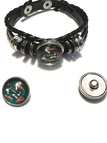 Miami Hurricanes NCAA Snap & Bracelet or just Snap Cover