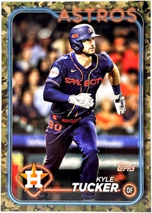 2024 Topps Series 2 - Kyle Tucker - Camo /25 - Astros Cubs #551 - Picture 1 of 2