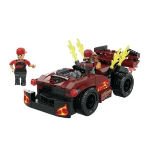 Funny Car Building Block Set 140-Piece with Glow Decals Midnight Racers - Picture 1 of 5