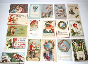 NAVIDAD Saludos Vacaciones Postales Papá Noel Reno Año Nuevo 29 Lote Mixto - Imagen 1 de 22