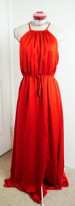DOTTI Rust Brown Maxi DRESS Size Aus 8 NWT Cocktail Party Wedding Spring Racing - Imagen 1 de 6