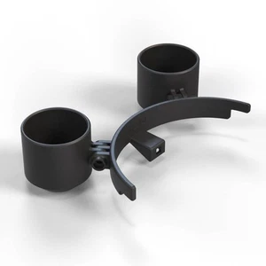 BMW E36 Double Gauge Pod Steering Column Mounted 52mm Black - Picture 1 of 4