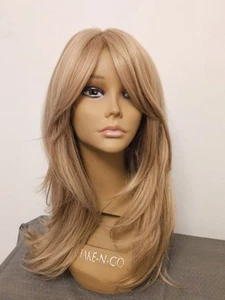 NEW LONG LAYERED BLONDE HAIR WIG CURTAIN BANGS - Picture 1 of 8