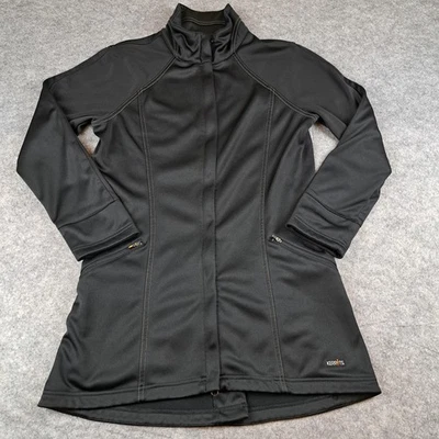 Chaqueta Kerrits Mujer Mediana Negra Larga Softshell Equitación Cremallera Completa Foto 1 de 4