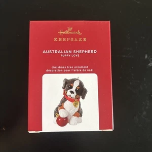 Hallmark 2020 Puppy Love #30 Australian Shepherd Ornament - Picture 1 of 6