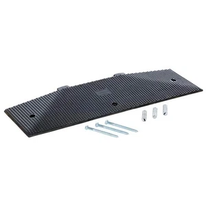 Vestil 35.25 in. x 2.4375 in. x 11.1875 in. Black Rubber Male End Cap with Kit - Picture 1 of 3