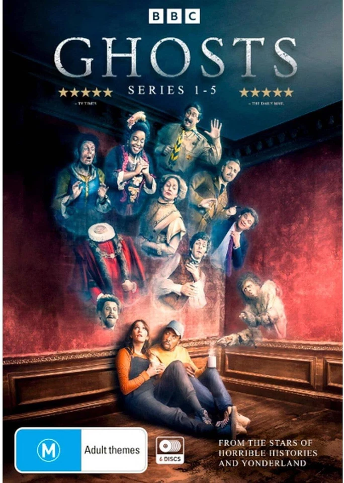 Ghosts: Series 1, 2, 3, 4 & 5 Season 1- 5 DVD Set R4 BBC New Sealed - image 1 of 1