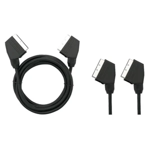 New 5m SCART to SCART 21 PIN Euro Connector AV Audio Video Lead Cable 1539 - Foto 1 di 2
