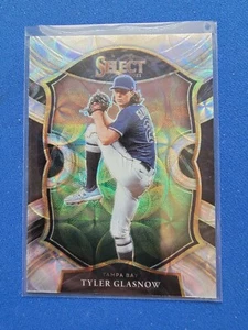 TYLER GLASNOW SILVER SCOPE 2021 SELECT CONCOURSE PRIZM REFRACTOR #37 RAYS SP - Picture 1 of 2