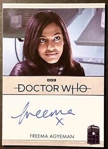 2023 Dr Who Serie 1-4 Freema Agyeman Autogrammkarte SEHR LIMITIERT - Bild 1 von 6