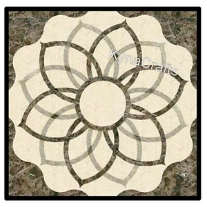 Square Marble Entryway Table Unique Design Inlay Work Coffee Table Top for Home - Picture 1 of 4