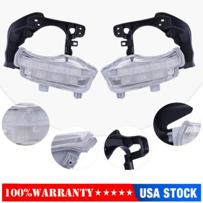 Left & Right Daytime Running Light LED Fog Lamp For Toyota Highlander 2014-2016！ - Image 1 of 4