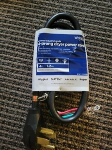 NEW 4 Prong 4 FT 30 AMP Dryer Range Power Cable Cord SRDT 10/4 AWG 125/250V - Picture 1 of 1
