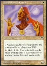 1x Auspicious Ancestor NM-Mint, English Mirage MTG Magic